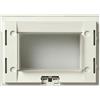VIMAR 16813.Q.B Idea Supporto 3 moduli, con viti, con coperchio e membrana elastica trasparente IP55 per scatole da incasso 3 moduli, bianco
