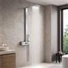 OGOMONDO Colonna doccia acciaio inox spazzolato 2 funzioni top acciaio inox l40xp42xh120 015
