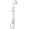 OGOMONDO Materiale Staffe A Parete Abs, Pezzi 1 *** Colonna doccia attrezzata 025 ottone cromato soffione tondo doccetta