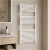 OGOMONDO Misure H1200xL550xI500 23 TUBI, Pezzi 1 *** Termoarredo bianco per bagno in acciaio calorifero termosifone scaldasalviette