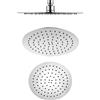 OGOMONDO Misure Diam. 250x2 Mm 86 Ugelli, CONFEZIONE 1 *** Soffione doccia tondo acciaio inox 2 mm spessore effetto pioggia varie misure bagno