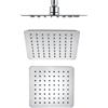 OGOMONDO Misure 200x200x2 Mm 64 Ugelli, CONFEZIONE 1 *** Soffione doccia quadrato acciaio inox 2 mm spessore effetto pioggia varie misure bagno