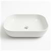 OGOMONDO Finitura- Lucido, CONFEZIONE 1 *** Lavabo da appoggio ceramica bianco rettangolare arredo bagno 50,5x40,5x14 cm