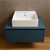 OGOMONDO Misure 46x46x16 cm, CONFEZIONE 1 *** Lavabo d'appoggio ceramica bianco lavandino lavello arredo bagno 2 misure