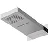 OGOMONDO CONFEZIONE 1 *** Soffione doccia a parete acciaio inox punta quadrata con cascata