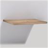OGOMONDO Finitura- Noce Tranché, Misure L98xP50xH5 cm, CONFEZIONE 1 *** Mensolone in laminato sospeso per lavabi da appoggio arredo bagno made in italy