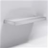 OGOMONDO Finitura- Olmo Chiaro, Misure L109XP50XH10 CM CON STAFFE, CONFEZIONE 1 *** Mensolone in laminato sospeso per lavabi da appoggio arredo bagno made in italy