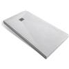 OGOMONDO Misure L150 x P80 x H3,5 cm, CONFEZIONE 1 *** Piatto doccia bianco mineral marmo resina antiscivolo h 3,5 cm
