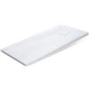 OGOMONDO Misure L140 x P80 x H4 cm, CONFEZIONE 1 *** Piatto doccia bianco mineral marmo resina antiscivolo h4 cm