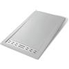 OGOMONDO Misure L140 x P80 x H4 cm, Tinta Bianco, CONFEZIONE 1 *** Piatto doccia mineral marmo resina antiscivolo h 4 cm