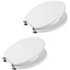 Ogomondo sedile wc mdf bianco universale sedix plus confezione pezzi 2
