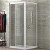 OGOMONDO Misure 68-70xh190 cm Trasparente, CONFEZIONE 1 *** Ogomondo lato fisso per box doccia book bianco cristallo temprato