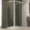 Ogomondo box cabina doccia corner 3 lati cristallo temprato trasparente 80x80x80