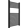 OGOMONDO Misure H770xL500xI450 16 TUBI, CONFEZIONE 1 *** Termoarredo bagno scaldasalviette acciaio radiatore calorifero termosifone nero opaco