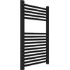 OGOMONDO Misure H770xL600xI550 16 TUBI, CONFEZIONE 1 *** Termoarredo bagno scaldasalviette acciaio radiatore calorifero termosifone nero opaco