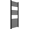 OGOMONDO Misure H1200xL600xI550 23 TUBI, CONFEZIONE 1 *** Termoarredo bagno scaldasalviette acciaio radiatore calorifero termosifone nero opaco