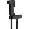 OGOMONDO Kit idroscopino nero quadro doccetta per wc portatile shut-off monogetto con leva