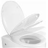 Ogomondo copriwater sedile bianco universale in polipropilene soft closing