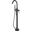 OGOMONDO Finitura- Nero Opaco, CONFEZIONE 1 *** Ogomondo miscelatore a pavimento per vasca freestanding black mumbai in ottone