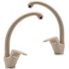 OGOMONDO Set 2 pezzi miscelatore ottone avena2 lavello cucina oslo erogazione orientabile
