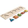 Dida - Forme Geometriche, Puzzle in Legno per Bambini 2 3 Anni, Giochi Educativi Didattici, Primi Incastri Montessori, Regalo Giocattoli di Apprendimento Motricità Fine