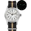 watchdives Militado ML05 ML05B 38mm Orologi Campo Vintage Per Uomini, Movimento Seconda Continua VH31/515/Miyota Super 2035 Quarzo, Vetro Zaffiro Bombato Rivestimento AR, Super Luminescenza C3, 100M Impermeabile