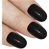 Bling Art Unghie finte Bling Art Nero Perlato Ovale 24 Medio Finte punte in acrilico con colla
