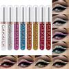 Beauty Searcher Set di eyeliner con glitter liquido 8 colori, gel liquido opaco facile da applicare impermeabile a lunga durata, penna eyeliner colorato occhi trucco matite ombretto a prova di sbavature # 03