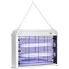 Outsunny Zapper per Insetti e Zanzare da 20W a Luci LED UV con Vassoio Rimovibile, in ABS e Metallo, 39x8x28 cm