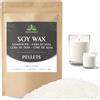 Waxcanpy Cera di soia per candele, cera per candele di prima qualità 1.8kg di Waxcanpy, cera per candele fai da te, cera di soia organica 100% naturale per candele