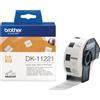 BROTHER ROTOLO 1000 ETICHETTE QUADRATE 23X23MM NERO/BIANCO IN CARTA DK-11221