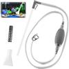 WhizNook Kit Pulizia Acquario, Sifone Acquario Apulizia, Pompa Pulizia Acquario, Aspirarifiuti per Acquario, Cambia Acqua per Acquari per la Manutenzione Quotidiana e I Cambi d'Acqua Regolari in Acquario