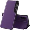 SIYOPINPFY Cover per Samsung Galaxy Note 10+ Plus, Custodia con Smart Clear View Windows Portafoglio Case Custodia Flip Pelle PU Case Antiurto Protettiva Cover per Galaxy Note 10+ Plus Viola