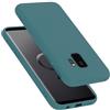 Cadorabo Custodia Compatibile con Samsung Galaxy S9 in Liquid Verde - Morbida Cover Protettiva Sottile di Silicone TPU con Bordo Protezione - Ultra Slim Case Antiurto Gel Back Bumper Guscio