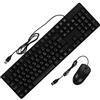 Homoyoyo Tastiera Cablata e Mouse USB Con Caratteri Russi Combo Moderno Per Ufficio e Tastiera e Mouse Ergonomici Per Comfort Ottimale