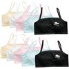 Generic Reggiseno Sportivo da Ragazza Confezione da 10 Reggiseni Corti da Allenamento Reggiseno da Allenamento Bianco per Giovani Reggiseni da Allenamento in Cotone per Ragazze per 4-16 Anni