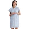 Noidinotte; more than pyjamas Noidinotte - Camicia da Notte Donna in Cotone con Collo Quattro Bottoni Articolo Violet - M Azzurro
