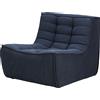 Ethnicraft - Divano modulabile N701 - Grigio - Cotone riciclato - Designer Jacques Deneef