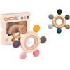 akolik Massaggiagengive per Neonato, Giocattoli per Dentizione Regalo da 3, 6, 9, 12 Mesi, Anello in Silicone Alimentare, Giochi da Bagno per Bambini