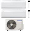 Samsung Climatizzatore Dual Split Windfree Elite S2 7+12 BTU con AJ040TXJ2KG/EU Inverter R-32 Wi-Fi Classe A+++ ,