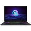 MSI Pulse 16 AI C1VGKG-010FR 16" Core Ultra 7 3.8 GHz - SSD 512 GB - 16GB - NVIDIA GeForce RTX 4070 AZERTY - Francese, excellent
