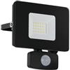 Eglo Leuchten my light Proiettore Faedo 3 nero da 21W Led integrato 5000k da esterno IP44 con sensore 97461/20