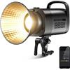 NEEWER CB60B 70W Luce Video LED con Controllo 2,4G/APP COB Bicolore Illuminazione Video Continua Attacco Bowens 2700K-6500K 34000Lux@1m/Modalità CCT/CRI97+/12 Scene per Studio Registrazione Fotografia