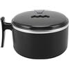 Topyond Ciotola Isolata con Coperchi, Design del Supporto Pentola Calda Contenitore per Alimenti Caldi in Acciaio Inossidabile Tazza per Ramen con Isolamento Termico a Doppio Strato per Cucina(Nero)