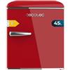 Cecotec Mini Frigorifero Retrò Tavolo 45L Bolero CoolMarket TT Origin 45 Red E. 55 cm di altezza e 44,7 cm di larghezza, classe energetica E, Icebox e maniglia cromata, rosso