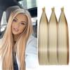 Locescsoc 28 Inch Straight Hair Extensions 150g 3 Packs Bone Straight Braiding Hair, Soft Synthetic Bundles Crochet Braids Hair Bundles for Braiding (27/613, 28 Inch 3 Packs)