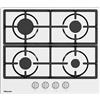 Hisense Piano Cottura 4 Fuochi a Gas Larghezza 60 cm in Ghisa colore Acciaio Inox - GM643XHFCI