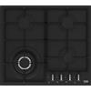 Beko Piano Cottura da Incasso 4 Fuochi a Gas Larghezza 60 cm (1 Bruciatore Wok) in Vetro colore Nero - HIYG 64225 SBO