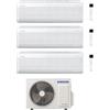 Samsung Climatizzatore Trial Split Windfree Elite S2 7+9+12 BTU con AJ068TXJ3KG/EU Inverter R-32 Wi-Fi Classe A++ ,
