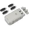 ARREGUI CI30P Serratura di Sicurezza Invisibile per Porta con 4 Telecomandi | Antifurto | Serratura Elettronica per Porta | Serratura Wireless | Catenaccio Interno | argento